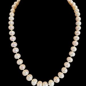 Genuine White Pearl Necklace From The South Seas. 9mm
